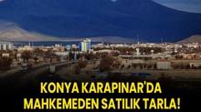 Konya Karapnar'da mahkemeden satlk tarla!