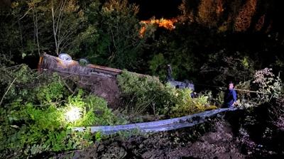 Kastamonu'da tr arampole devrildi: 1 yaral