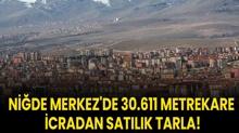 Nide Merkez'de 30.611 metrekare icradan satlk tarla!