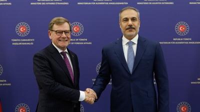 Bakan Fidan Alman Bakan'n yzne syledi: Trkiye Gazze'ye nefes Filistin'e umut olacak