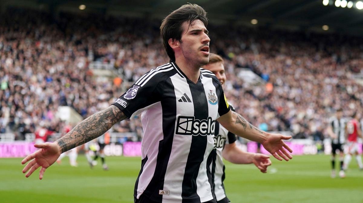 sandro tonali newcastle united premier lig fotoraflar resimleri
