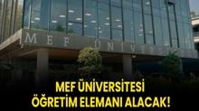 MEF niversitesi retim Eleman alacak!