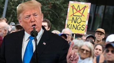 ABD'de Trump fkesi sokaa tat: Milyonlar Krallara Hayr dedi