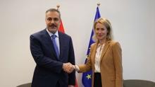 Bakan Fidan, Lksemburg'da AB'nin D Politika efi Kallas ile grt