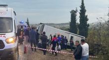 Denizli'de feci kaza: 1 kii ld, 32 kii yaraland