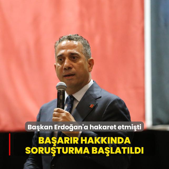 Bakan Erdoan'a hakaret etmiti... Ali Mahir Baarr hakknda soruturma balatld