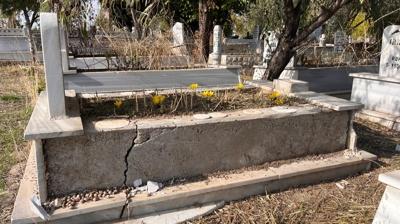 Mezarlktaki mermerleri alan hrsz yakaland