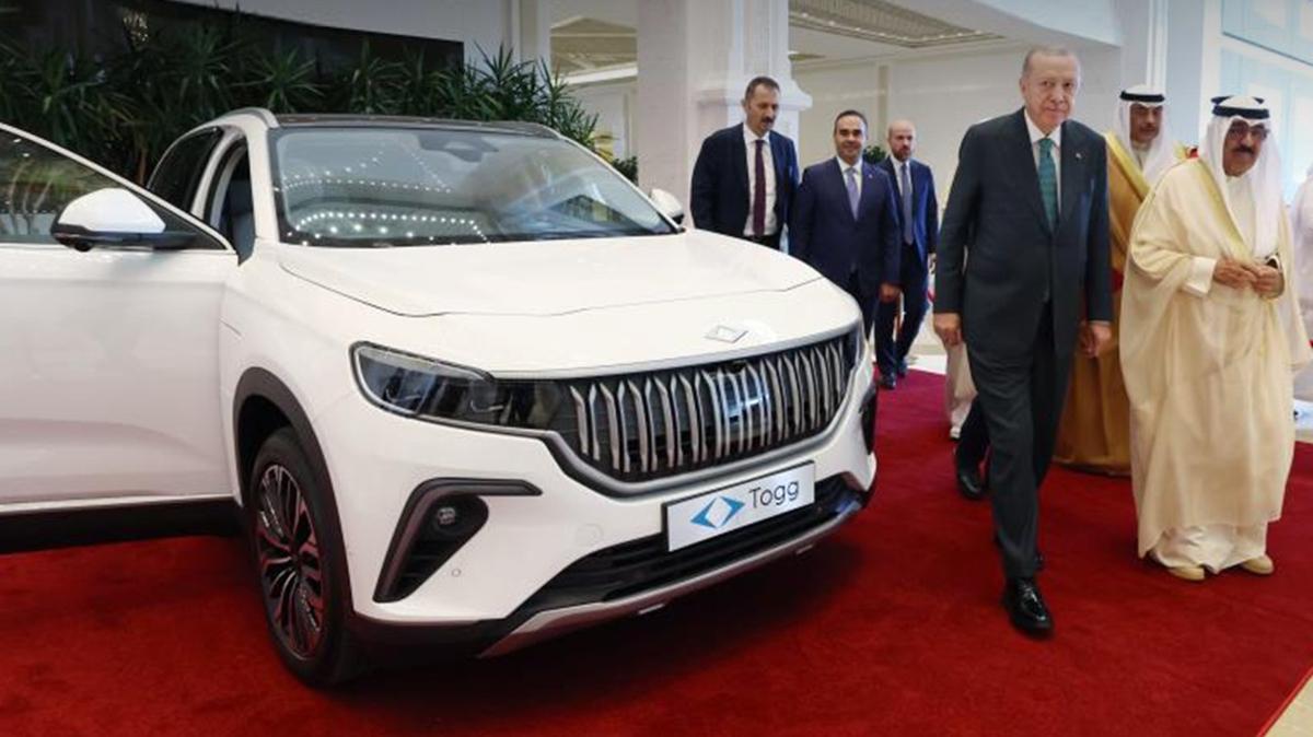 Recep Tayyip Erdoan Kuveyt ziyareti Togg hediye fotoraflar resimleri