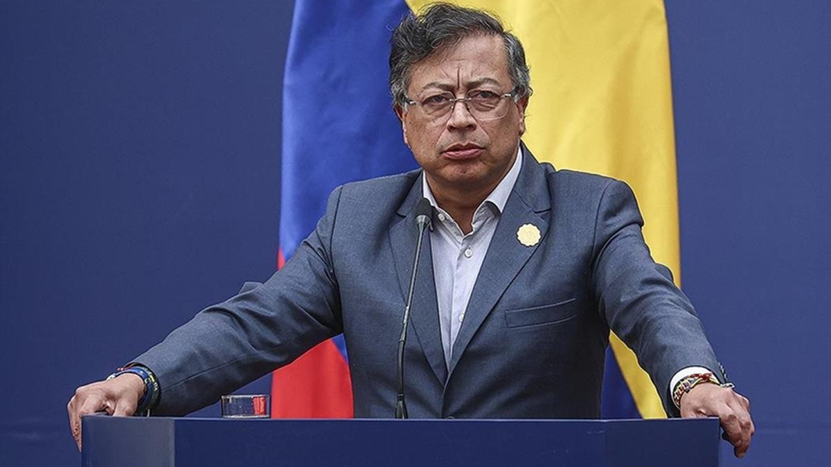 Kolombiya Cumhurbakan Gustavo Petro Donald Trump fotoraflar resimleri