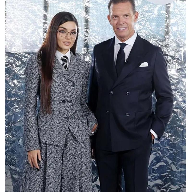 Yldzlarn Milano Moda Haftas'nda Boss stilleri: Ciddiyet ve zarafet
