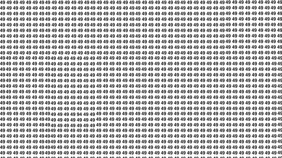 Zeka testi: 49'ların arasındaki 94 nerede? Sadece dikkatli olanlar bulabiliyor