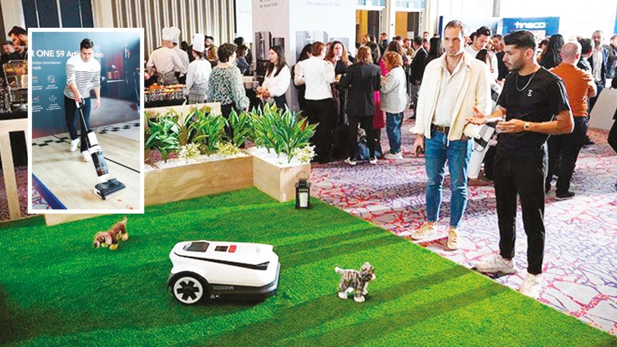 Ev temizlii  yapay zek  robot sprge fotoraflar resimleri