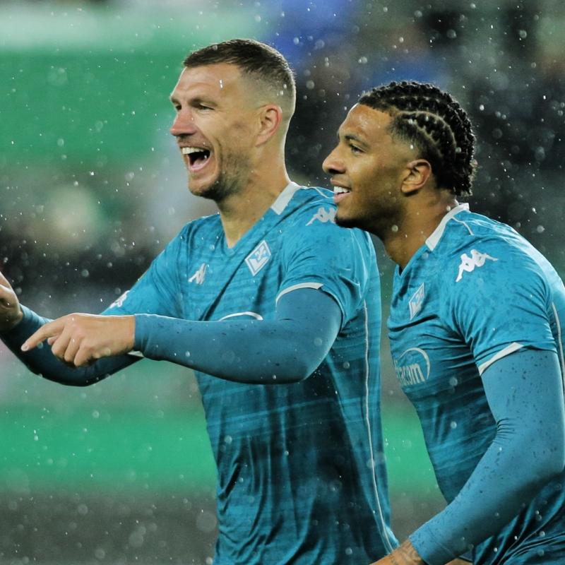 Edin Dzeko att, Fiorentina kazand