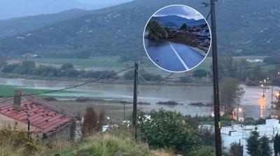 Gkeada'y sel vurdu: Aralar ve evler sular altnda kald