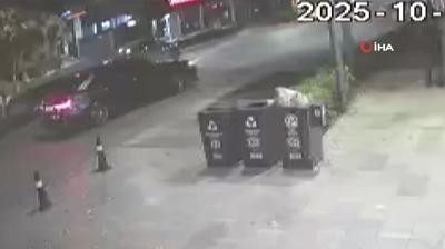 erit ihlali 7 arac birbirine katt! O anlar kamerada