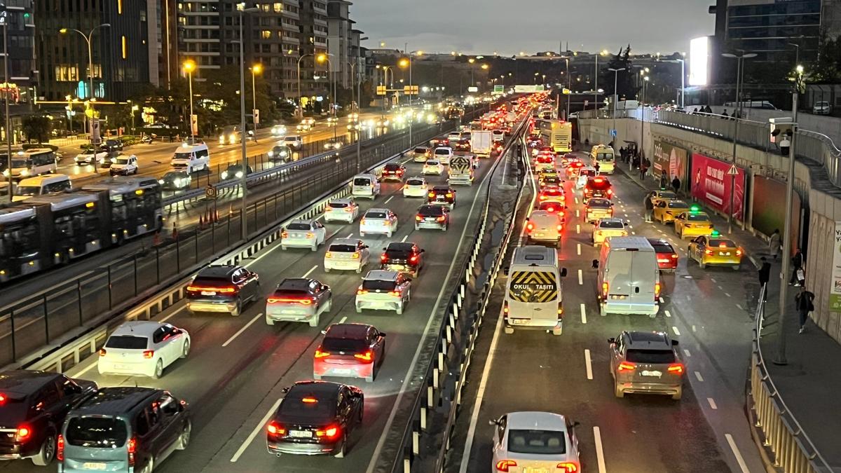 stanbul Trafik Younluk fotoraflar resimleri