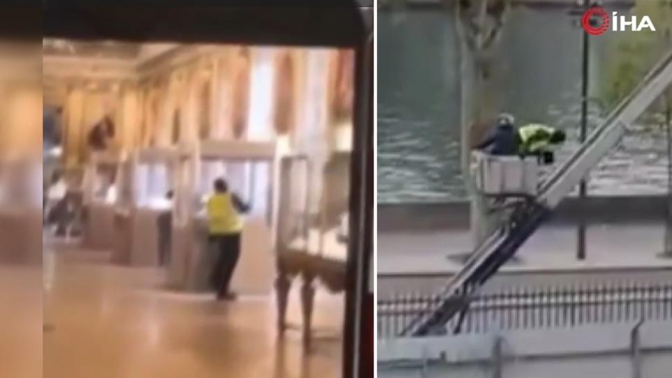 Tarihi soygundan ka anlar! Yk asansrnden inip...