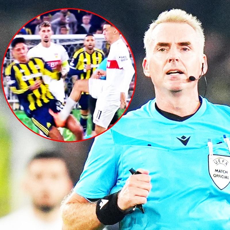 Fenerbahe-Stuttgart mann hakemi lkesinde olay oldu! Krmz kart verilmeliydi