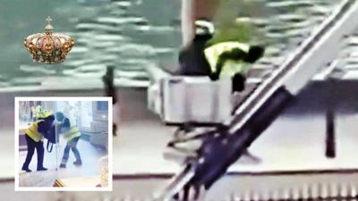 Yk asansryle soygun kamerada