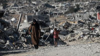 Atekesin ardndan yklan evine dnen Gazzeli: K geliyor, bamz sokacak bir yer bile yok