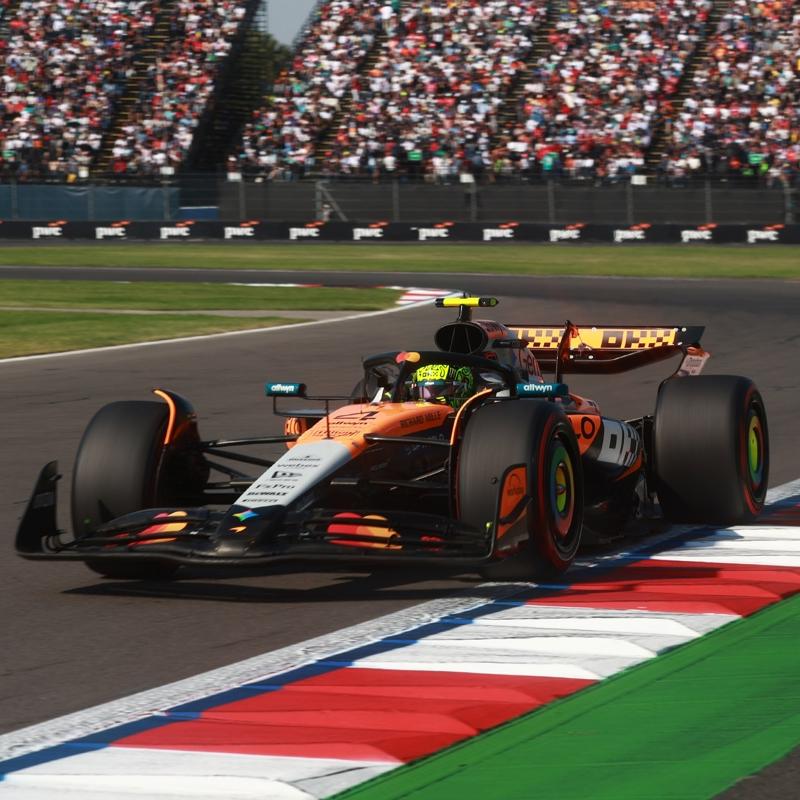 Lando Norris, Formula 1 Meksika Grand Prix'sinde ilk sray kapt