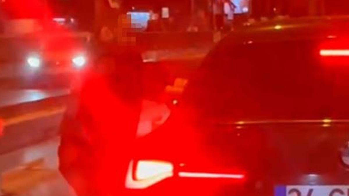 trafik magandas ara durdurma yol verme tartmas fotoraflar resimleri