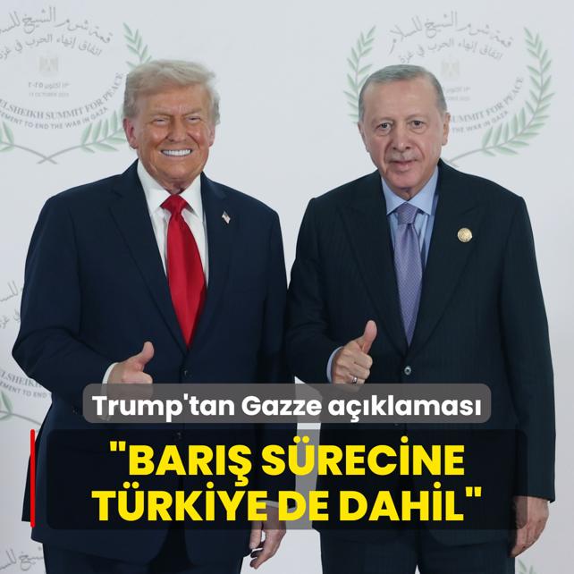 Trump'tan Gazze aklamas: Bar srecine Trkiye de dahil