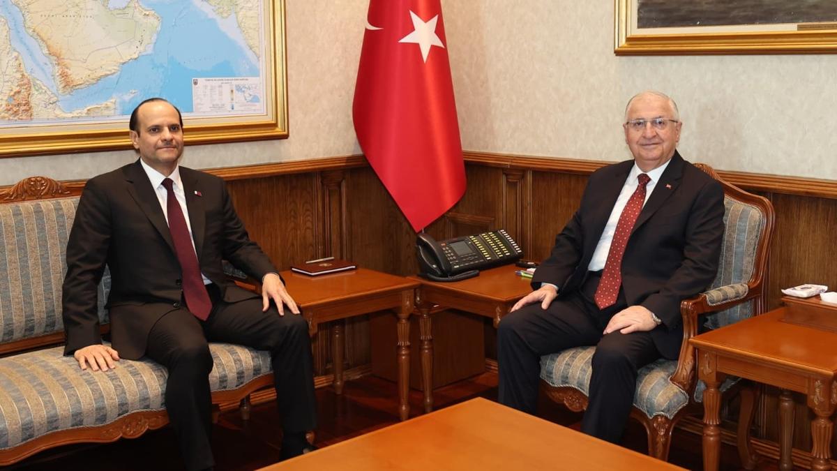 Milli Savunma Bakan Yaar Gler Katar Babakan Yardmcs fotoraflar resimleri