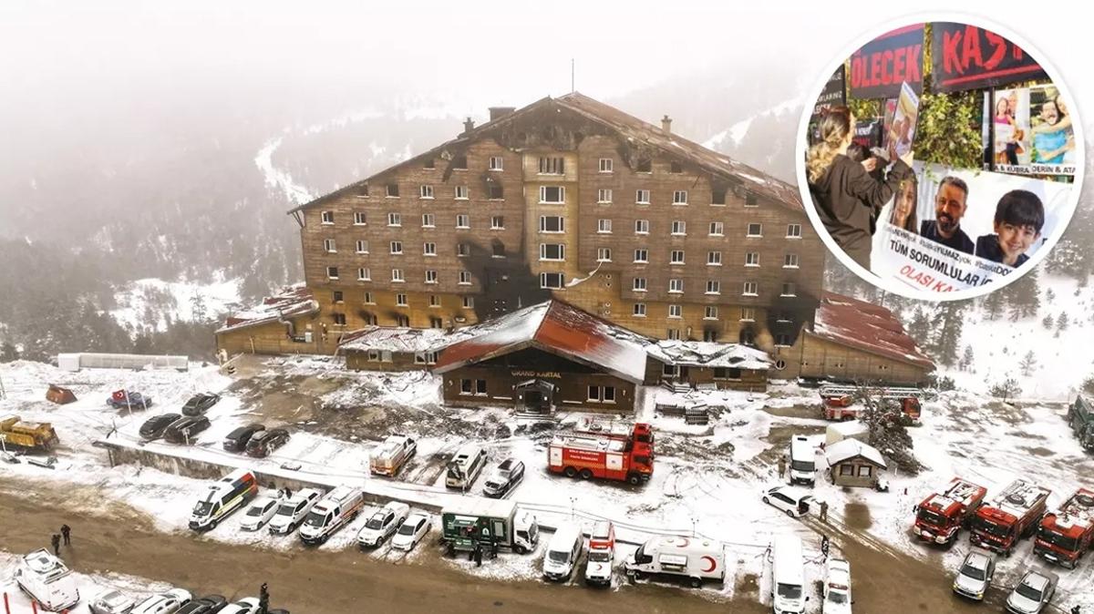 Kartalkaya otel yangn Serpil Genbay Emine Ergl fotoraflar resimleri