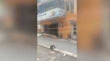 Art depremlere daha fazla dayanamad! Yklma an byle grntlendi