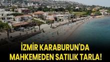 zmir Karaburun'da mahkemeden satlk tarla!