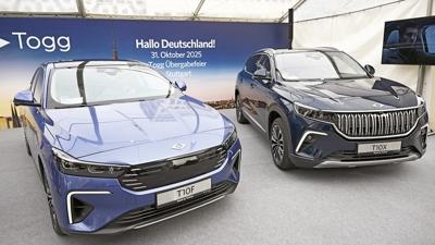 lk Togg'lar Almanya yollarnda