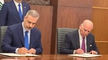 Trkiye ile Irak arasnda tarihi anlama! Badat'ta imzalar atld