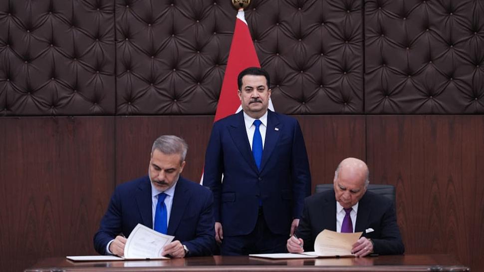 Trkiye ile Irak arasnda tarihi anlama! Badat'ta imzalar atld