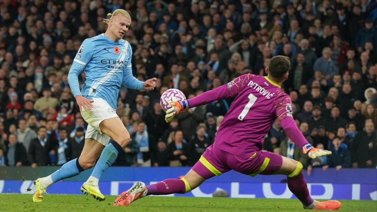 manchester city erling haaland premier lig fotoraflar resimleri