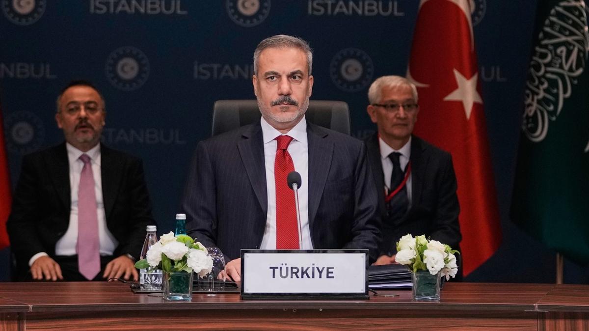 Bakan Fidan Gazze stanbul fotoraflar resimleri