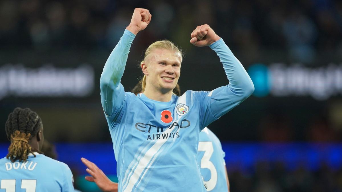 Erling Haaland Manchester City Futbolcu fotoraflar resimleri
