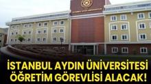 stanbul Aydn niversitesi retim Grevlisi alacak!
