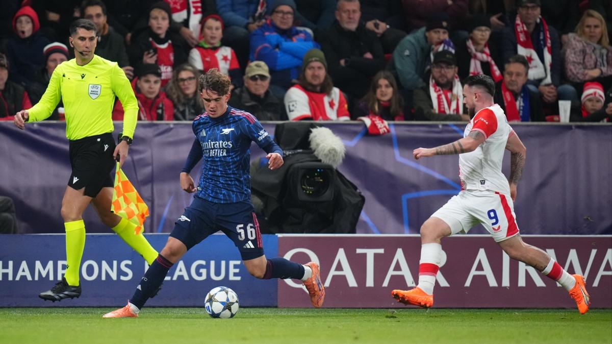 Arsenal Max Dowman ampiyonlar ligi fotoraflar resimleri