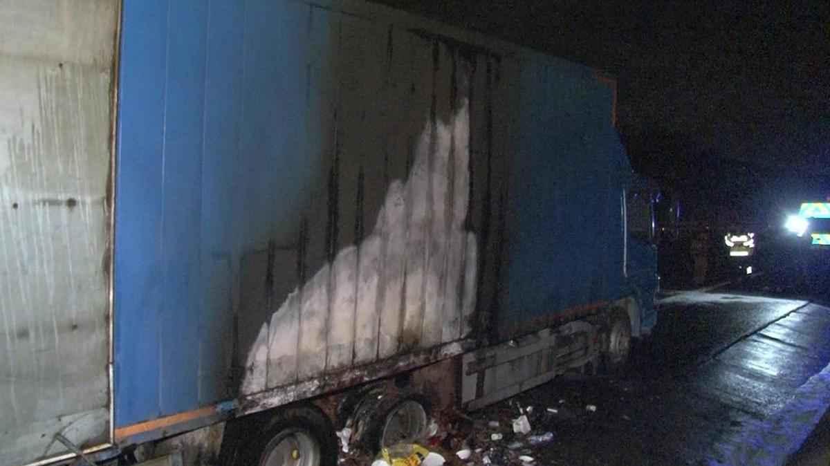 yangn kontrol  kamyon yangn  itfaiye mdahalesi fotoraflar resimleri