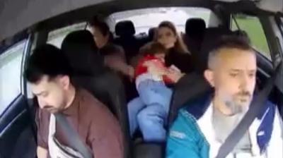 Usta taksici 6 kiinin cann kurtard: O anlar kamerada