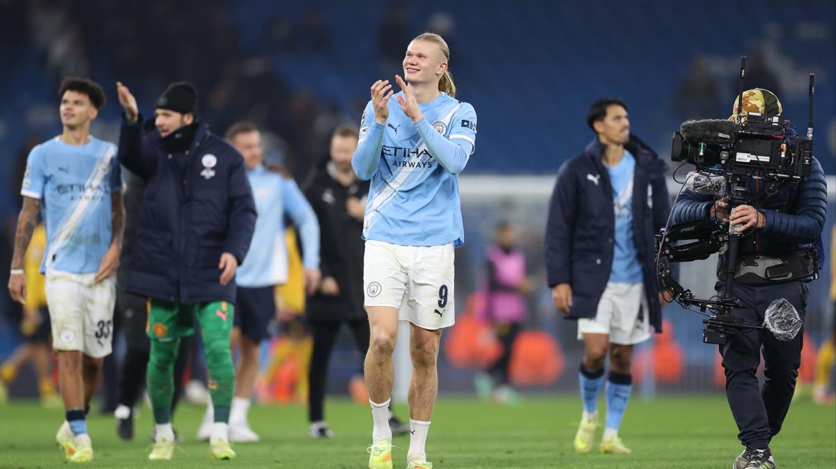 Erling Haaland Manchester City rekor fotoraflar resimleri