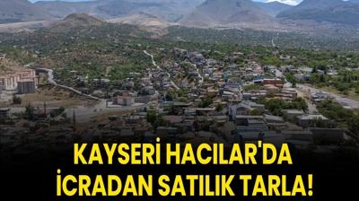 Kayseri Haclar'da icradan satlk tarla!