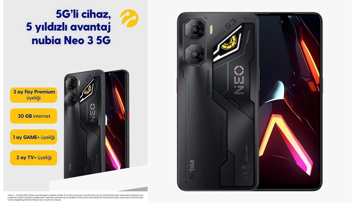 Turkcell 5G  nubia Neo 3  dijital servisler fotoraflar resimleri