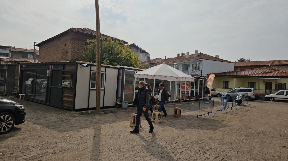 deprem esnaf konteyner dkkan Sndrg fotoraflar resimleri