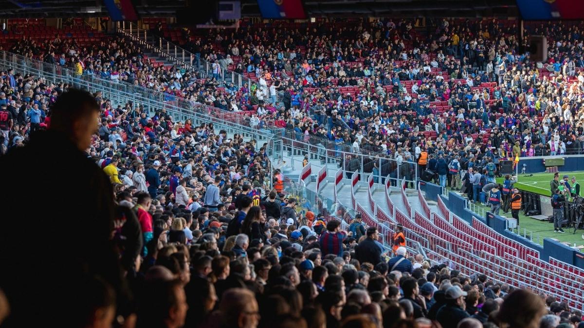 barcelona camp nou la liga ispanya fotoraflar resimleri