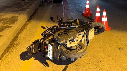 Aydn'da motosikletin arpma an kamerada: 1 l