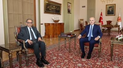 TBMM Bakan Kurtulmu, Al-Adwani'yi kabul etti