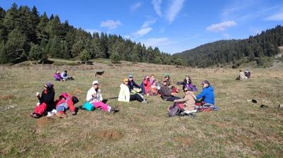 Camiliyayla'da do�a y�r�y���... 16 ki�ilik ekipten keyifli ke�if