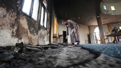 galciler camiyi kundaklamt... Birlemi Milletler'den srail'e knama